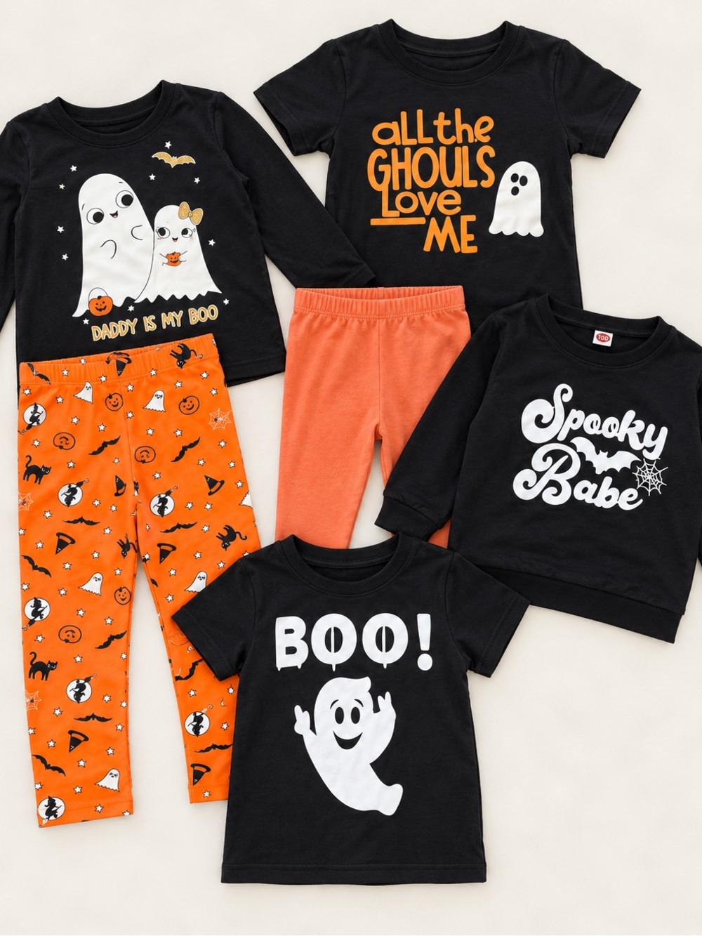 Kids 18-24m Halloween Clothing Bundle - Black & Orange / Gender Neutral / Girls